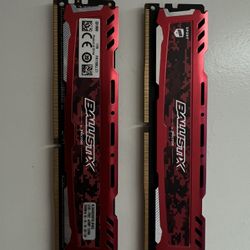 Micron Ballistix Sport 8GB (2x4GB) DDR4 2400MHz RAM BLS4G4D240FSB.8FBD