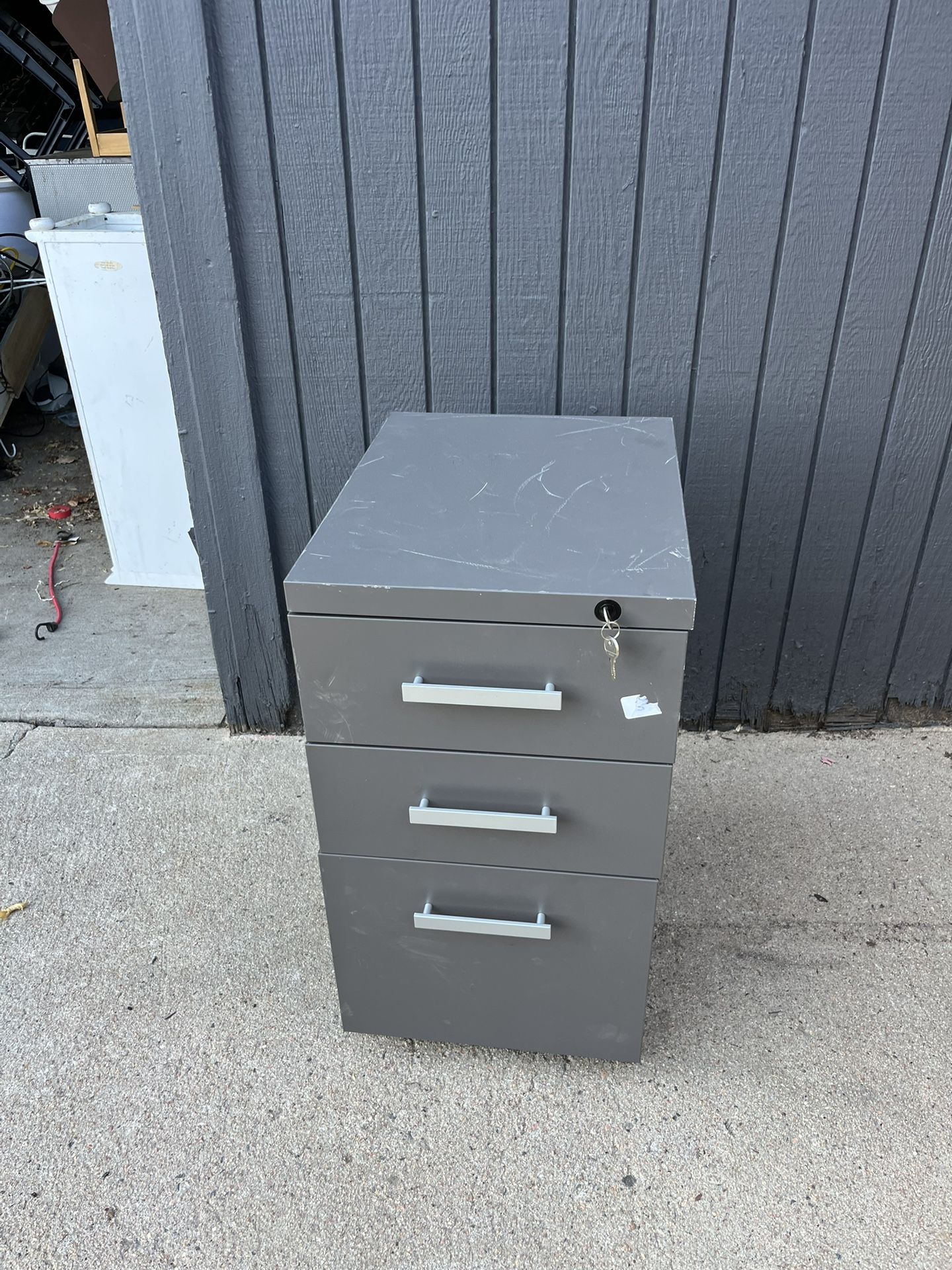 Letaya 3 Drawer Mobile File Cabinet with Lock