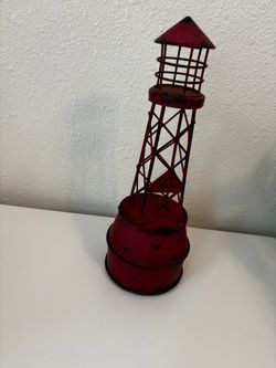 Rustic decorative lughthouse figurine