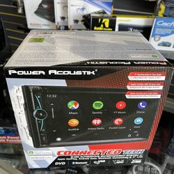 Power Acoustik CPAA-70D CPAA-70D 7-Inch Double-DIN in-Dash DVD Receiver with Bluetooth, Apple CarPlay, and Android Auto