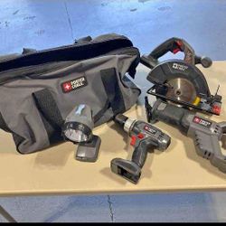 PORTER CABLE 18V POWER TOOL COMBO 