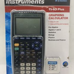 TI- 83 Plus Texas Instruments Graphing Calculator