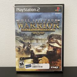 Full Spectrum Warrior Ten Hammers PS2 Playstation 2 Video Game w/ Manual 2006