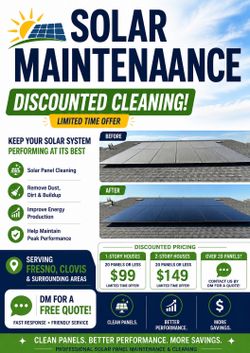 Solar cleaning