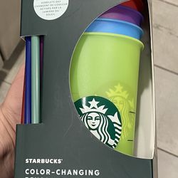 Starbucks Color Changing Reusable Cold Cups