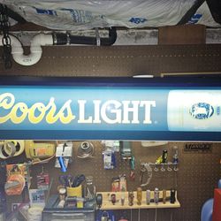 Pool  Table Light-Vintage 1992 Coors Light 