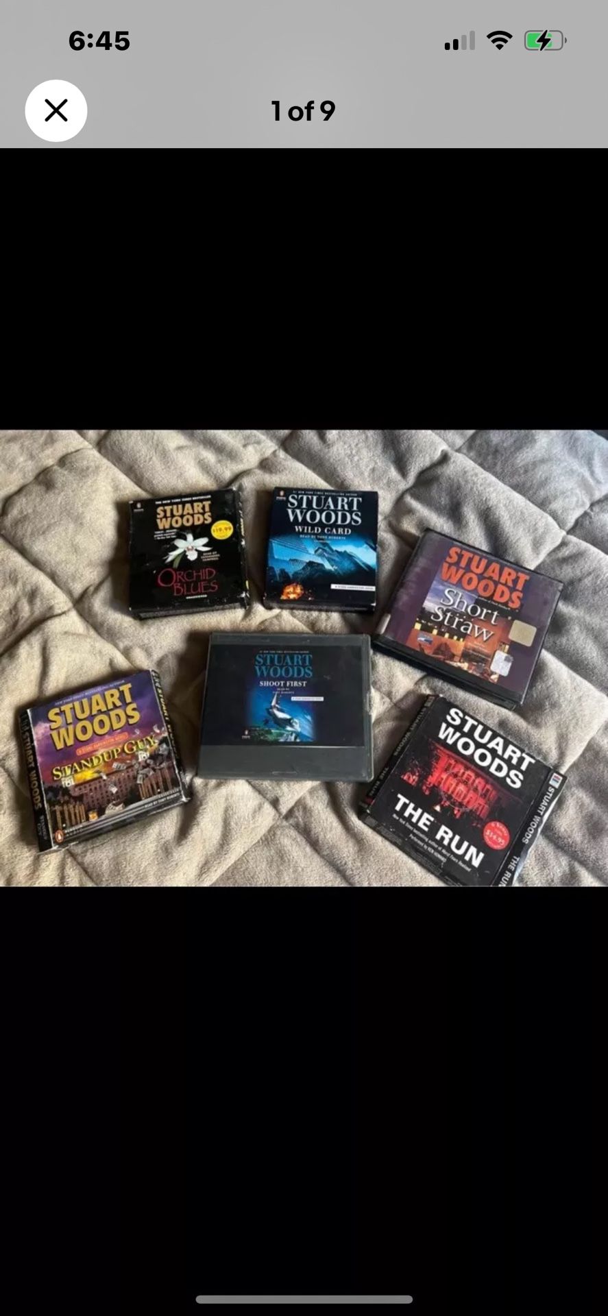 Books On Cd Stuart Woods 6 Novels 5-7 compact disks sets Lot Make Offer ? 