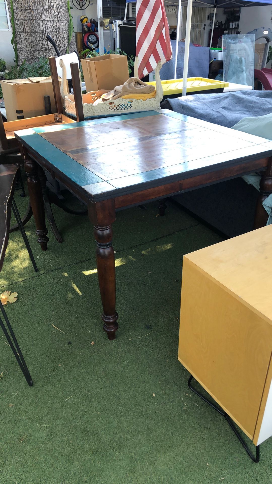 Tall Wood Kitchen Table