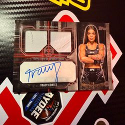 2024 Topps knockout UFC Tracy Cortez dual relic auto /199