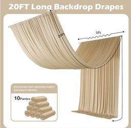 Backdrop Ceiling Drapes 10 panels