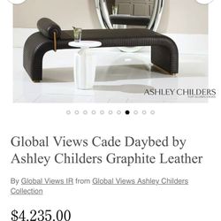 Designer bench/daybed by Ashley Childers for Global Views.