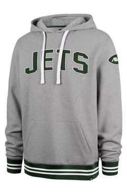 '47 Men's New York Jets Eastport Slate Grey Pullover Hoodie