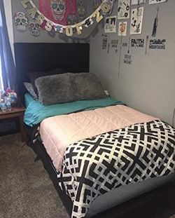 Brand New Twin Size Black Leather Platform Bed with Serta Hybrid Mattress and Smart Box Spring Delivery Available