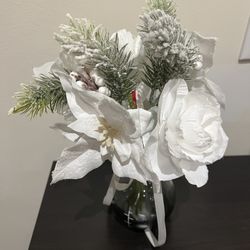 Elegant Winter Bouquet With Vase.