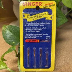 Singer Brand 4 Premium reg. Point Needles Style 2020, Size 80/11 item #4715 New