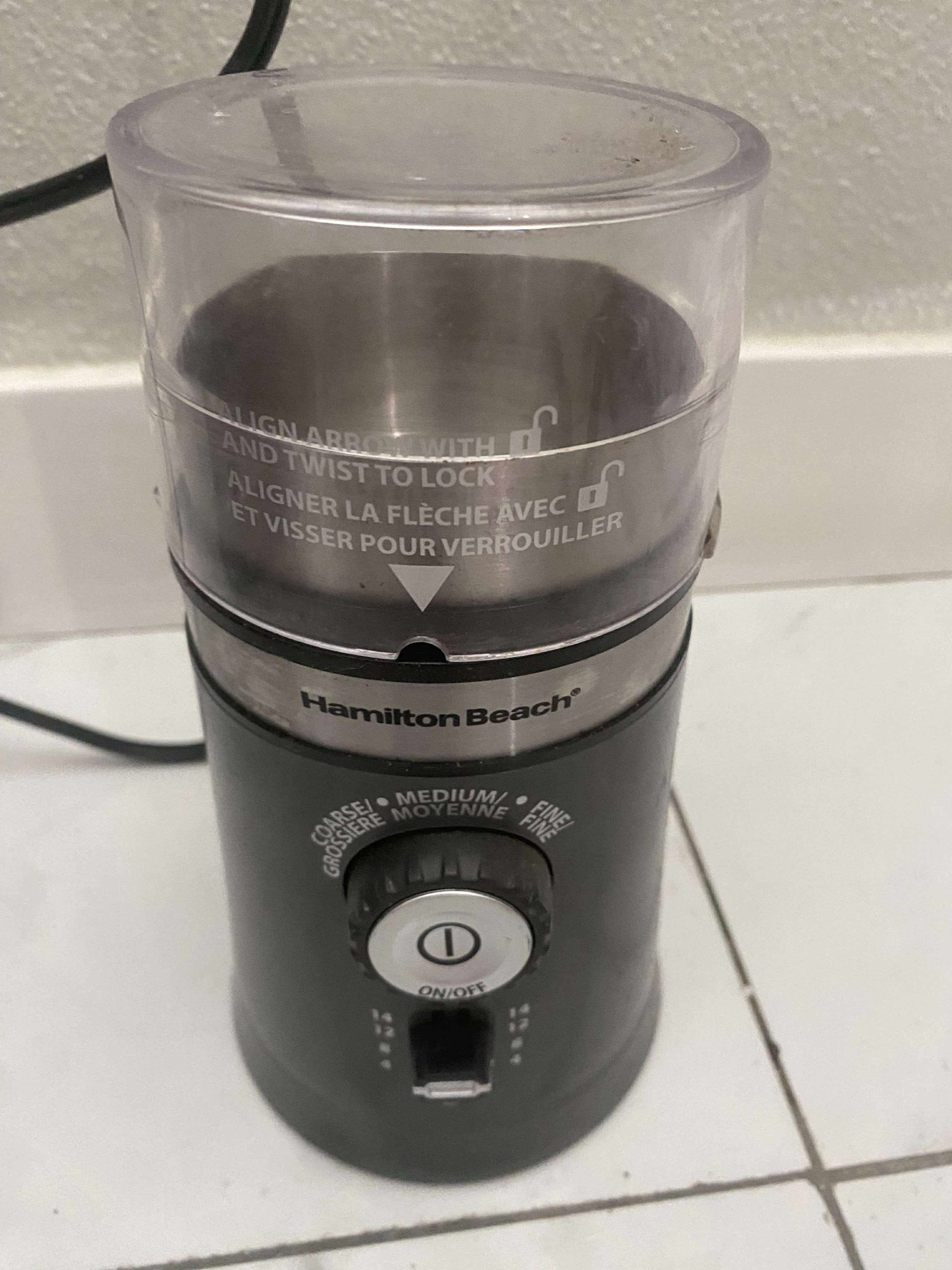 Hamilton Beach Custom Grind 80393 10oz Electric Coffee Grinder 14 cup