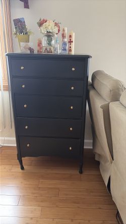 Black antique dresser