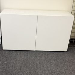 IKEA White 2-Door Storage Cabinet / Credenza – 47” Wide