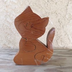 Wood Cat Puzzle