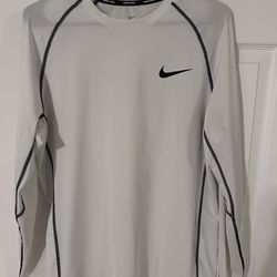 Nike Pro Long Sleeve Compression Shirt White