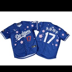 SHOHEI OHTANI #17 (M-2XL) Takashi Murakami Tokyo Series Dodgers Jersey kanji