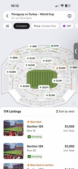 FIFA World Cup tickets Friday 6/17