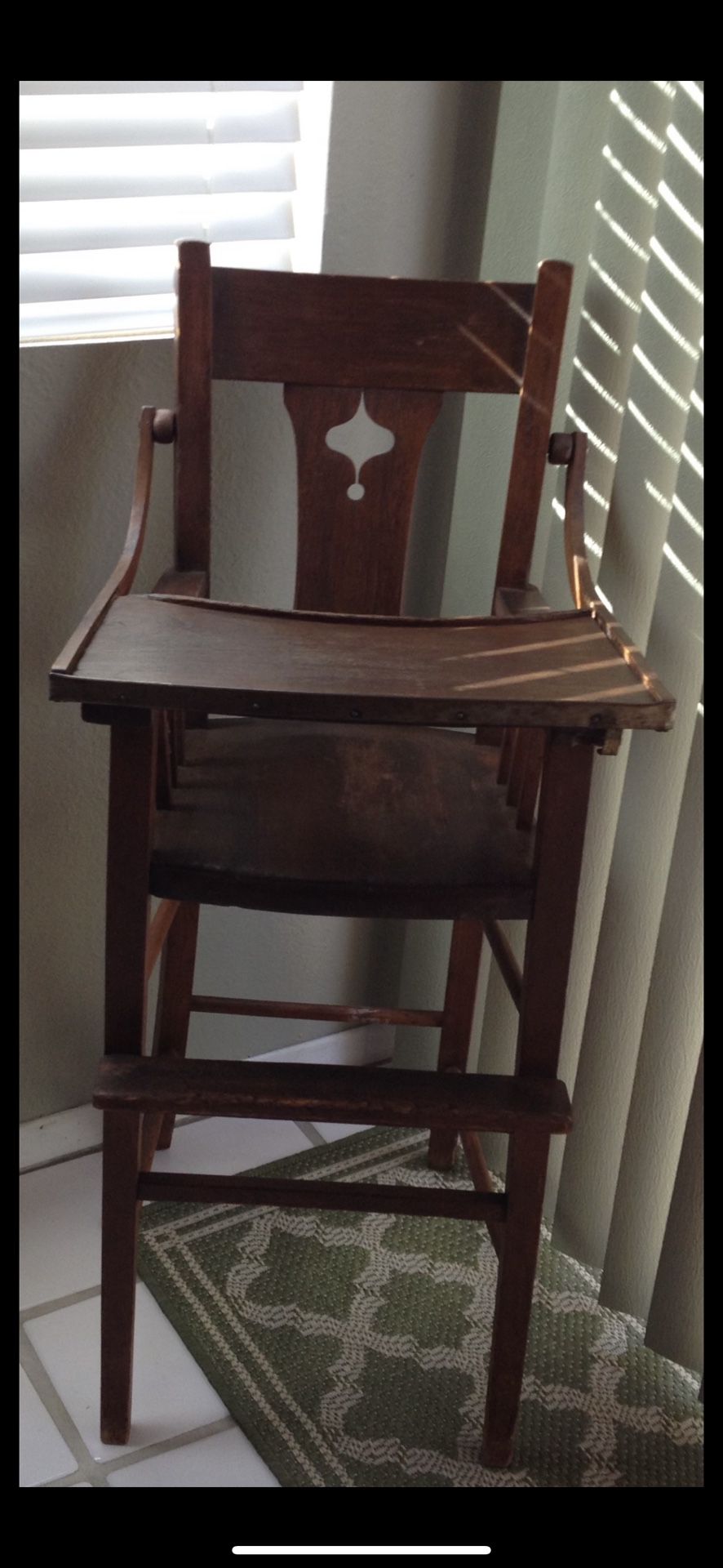 Antique Oak High Chair
