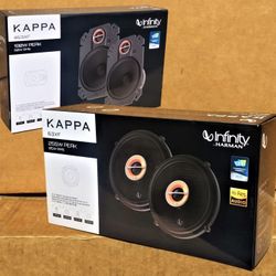 Infinity Kappa Series 2 Sets Car Speakers 463XF 4x6" & 63XF 6 1/2" 2-Way Coaxial Speaker System 435 Watt Package 🚨 Payment Options Available 🚨 No Cr