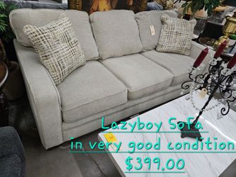 Sofa Lazyboy Oatmeal Fabric We are located at 2811 East Bell road. Another Time Around Furniture.