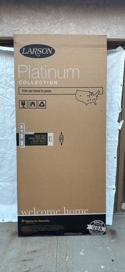 NEW Larson Platinum Collection Storm Door – In Box (Fits 36" x 81" Opening)