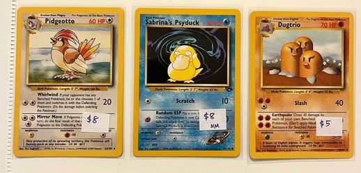 Vintage Pokémon Cards Near Mint