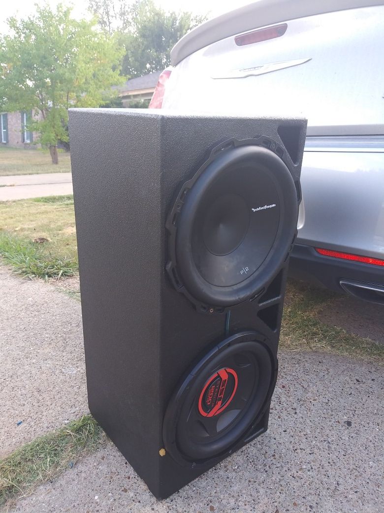 12s subwoofers in probox $105