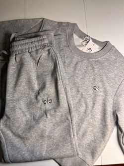 Alo Yoga Grey Sweatsuit Set
