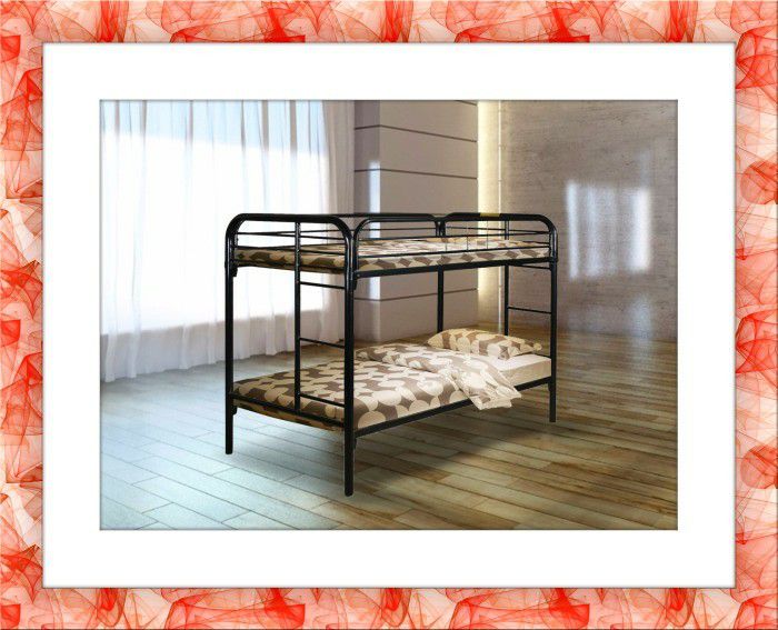 Twin bunkbed frame with 2 free mattress and shipping