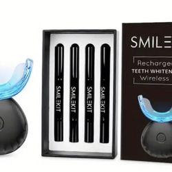Home Use Wireless Teeth Whitening Kit With 16-Point LED Blue Lights Accelerator