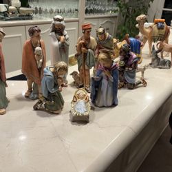 Goebel Nativity Set 14 Pc Vintage Large Figurines Christmas 