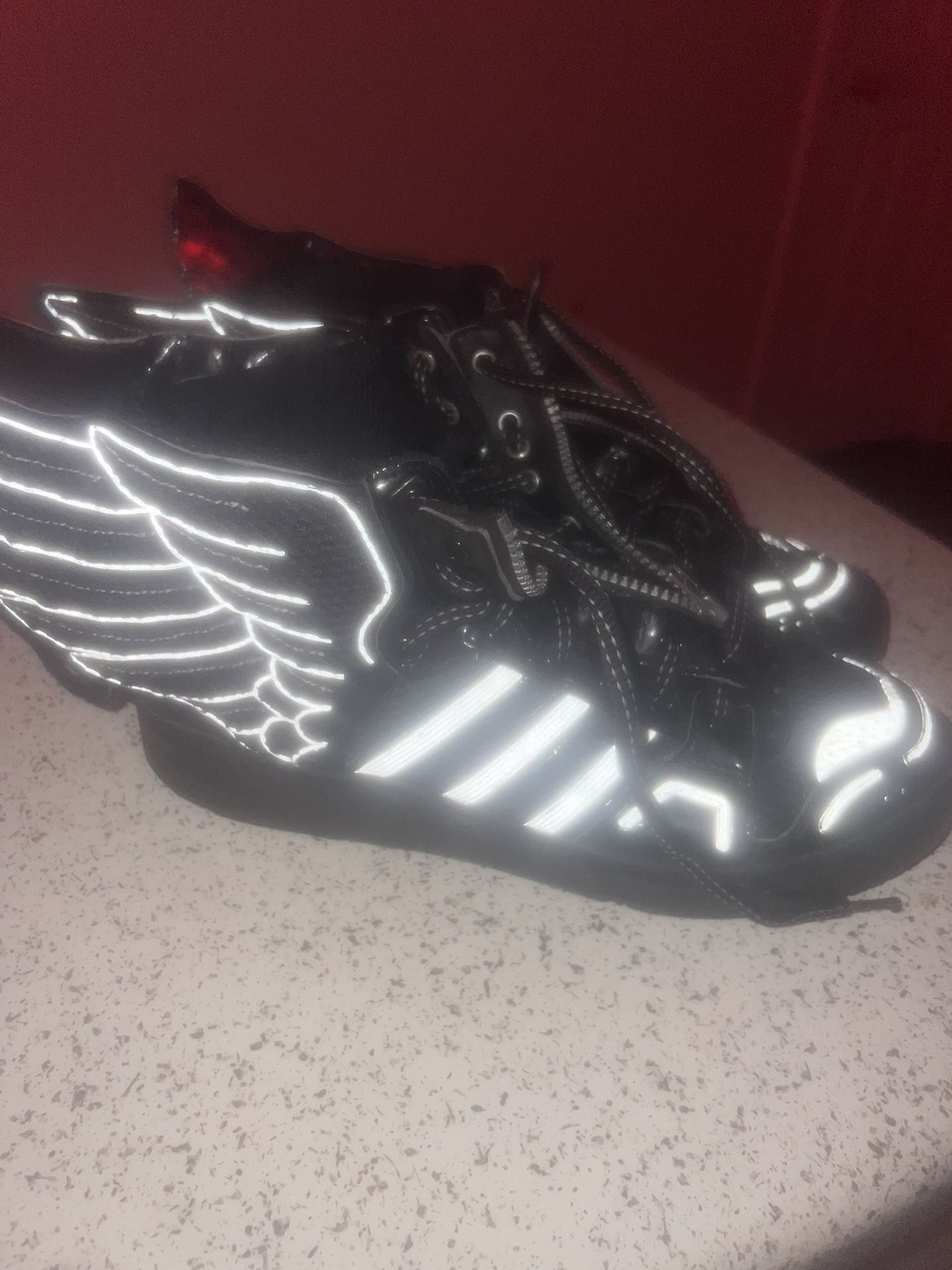 Jeremy Scott Addidas Wings 2.0 NASA Blk/Grey size 10