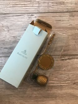 Party light snuffer and tray