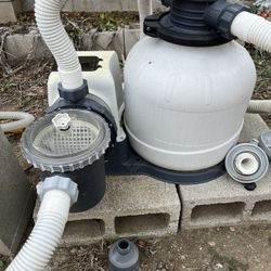 Pool pump and sand filter