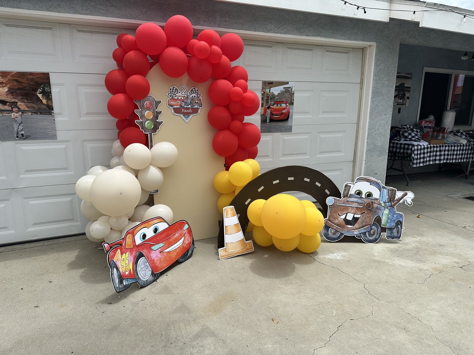 Cars props for Party Used Only Once