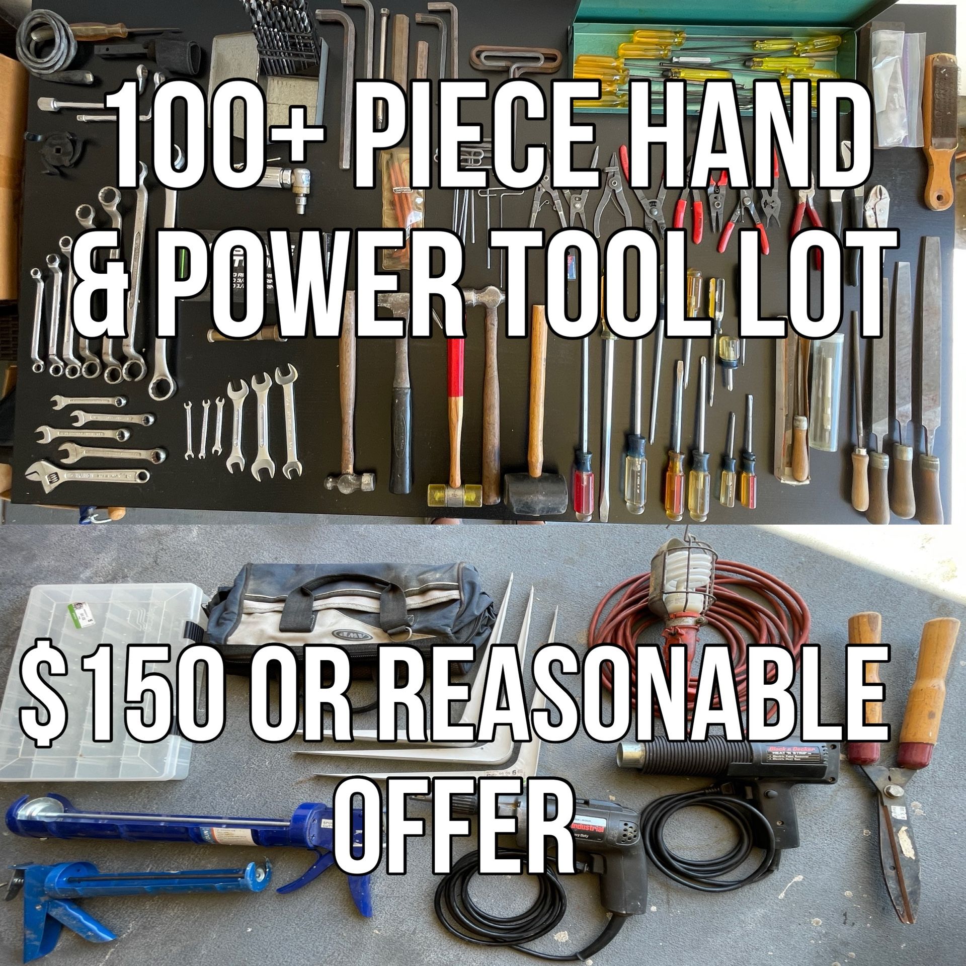 Hand & Power Tools 100+ Pieces