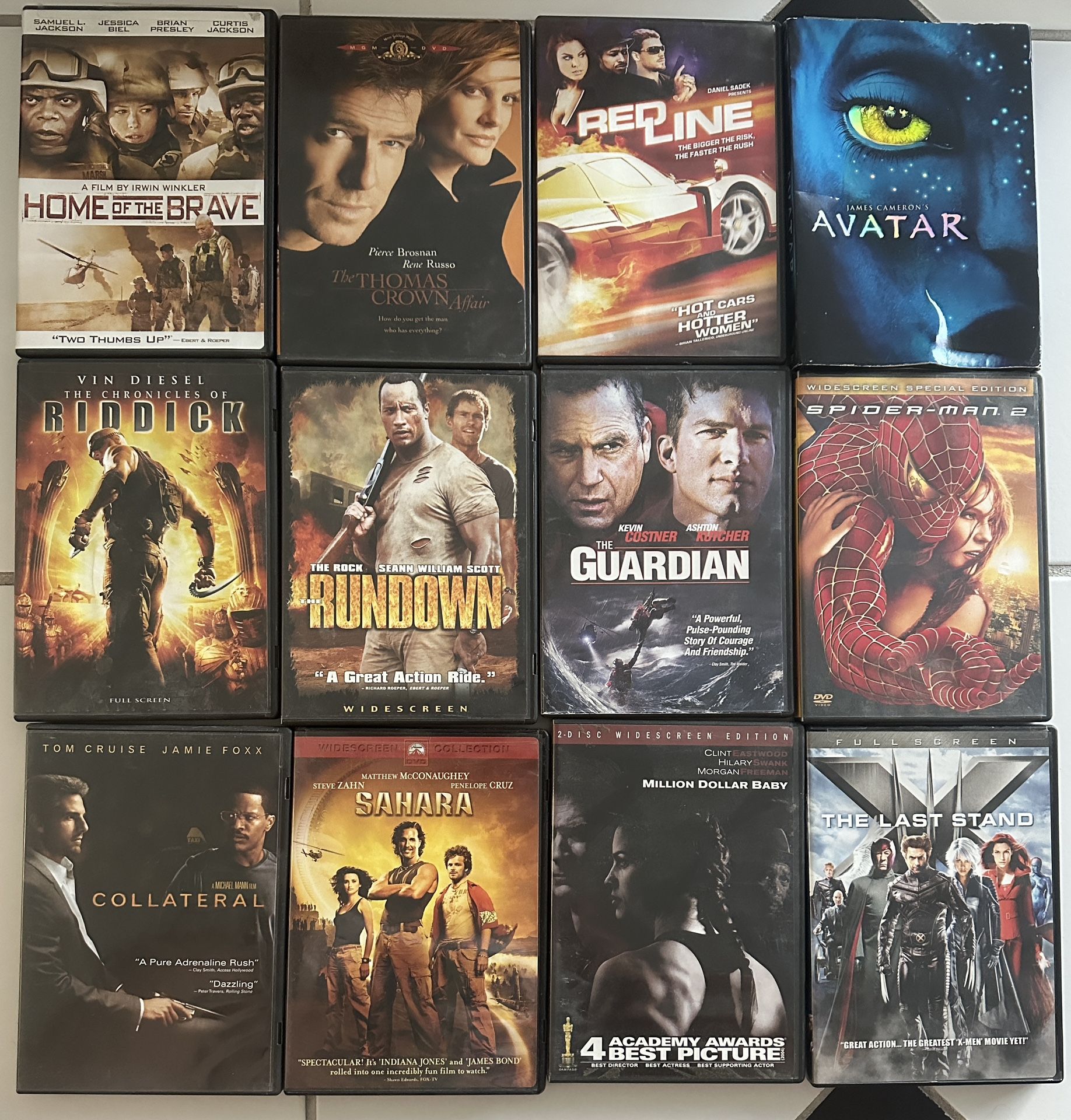 12 Movie CDs