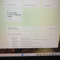 HP OMEN GAMING LAPTOP i7 2TB RTX 3070