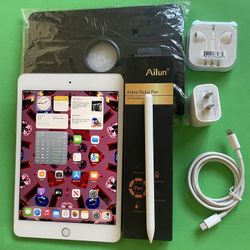 Apple iPad mini 5 (5th Generation/7.9” retina/ latest IOS 26/ 2019 Model ) 64GB with stylus pen, case  & Accessories (256GB $299) 