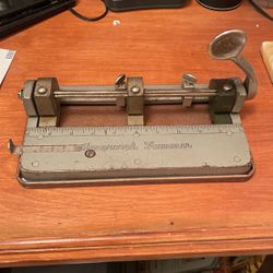 Antique Vintage Improved Hummer 3-hole Punch