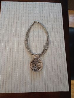Beautiful High End Wire Wrapped Statement Necklace 