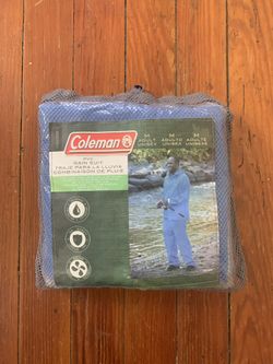 New Coleman pvc rain suit