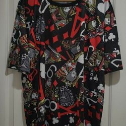 Fresh Prints Of Bel Air "Playing Cards" All Over Design Men's Size 3XL Brand New 