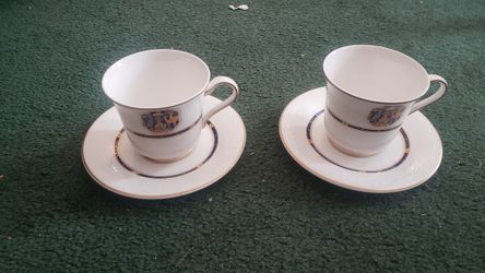 Hankook bone china cups and saucers