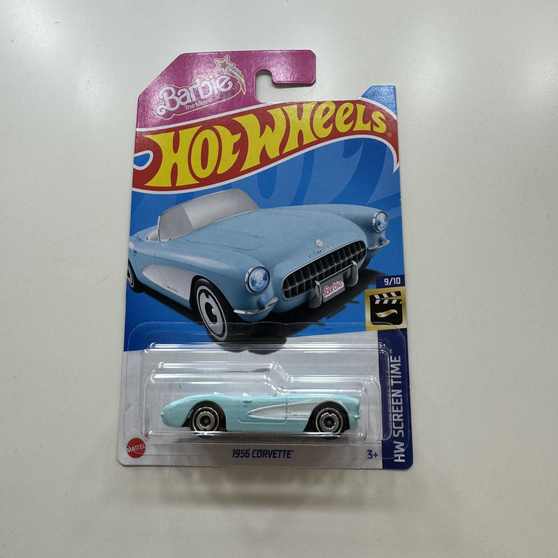 Hot Wheels Barbie Corvette Blue